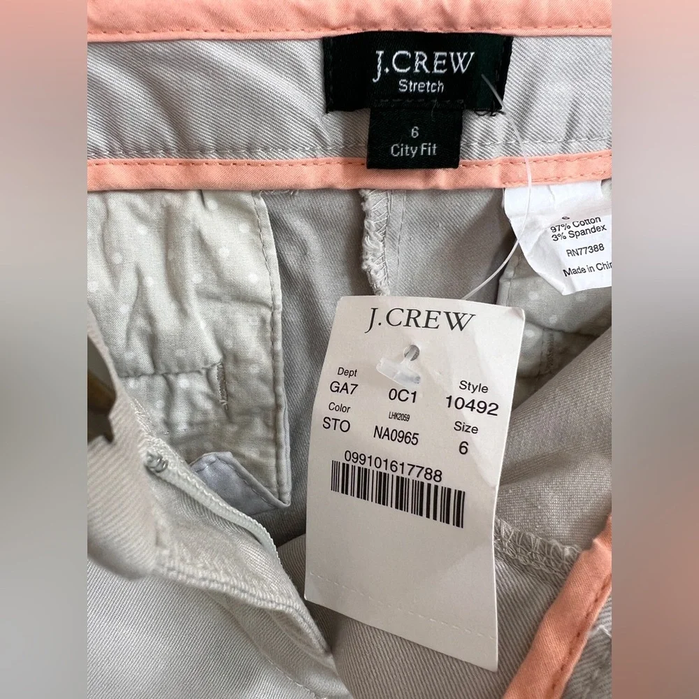 J. Crew Women's Cream Straight Leg Pants